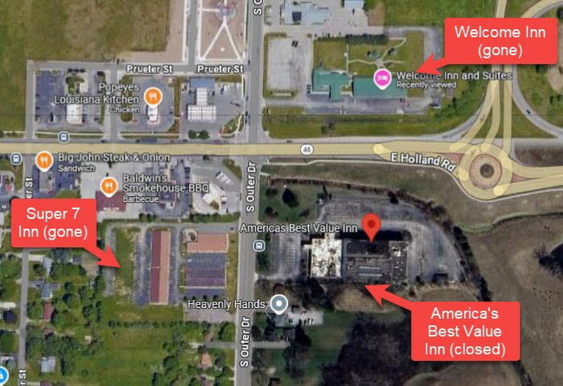 Welcome Inn and Suites (Ramada Inn) - Aerial Map (newer photo)